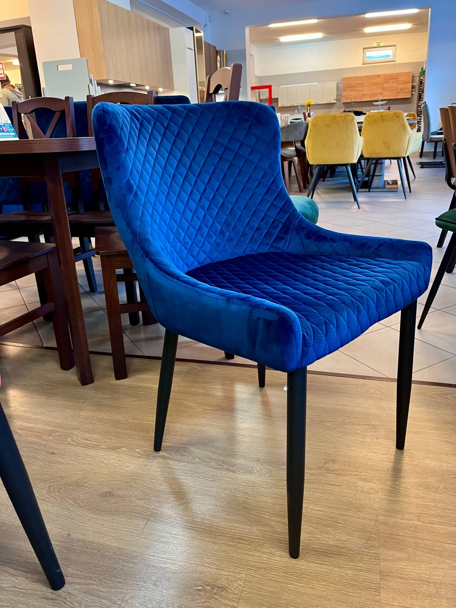 Krzesło COLIN B Velvet Signal