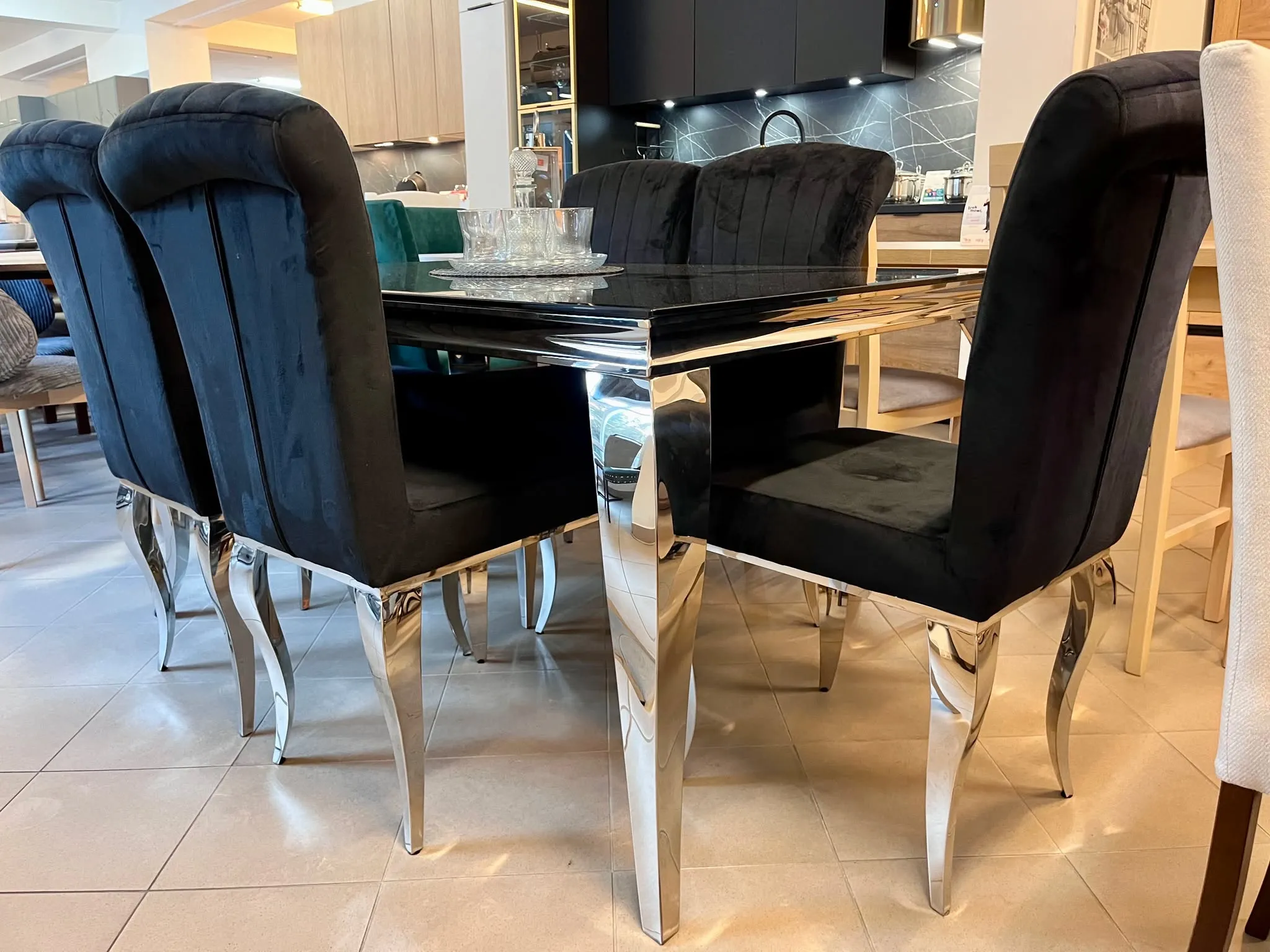 Zestaw mebli stół PRINCE + 6 krzeseł